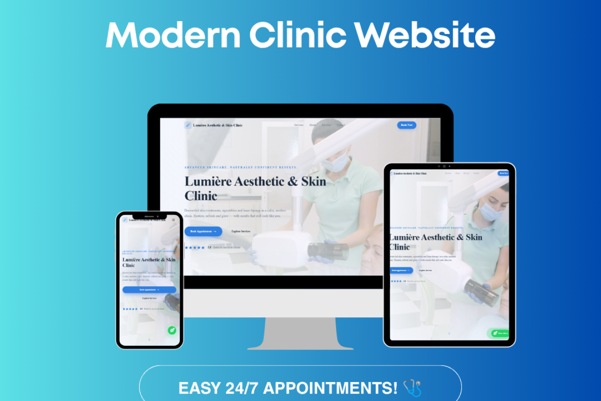 Premium Clinic Website with Online Appointment System